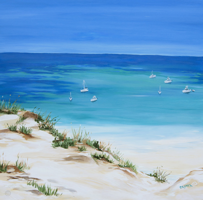 Dunes at Rottnest Island - by Guest Artist Debbie Lynch