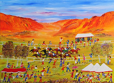 Australia's Vivid Outback Races - by Ida Ernhardt, Kite Surfing, Sup Boarding, Surf Painting