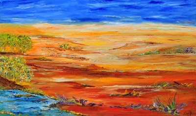 Outback Landscape - by Ida Ernhardt